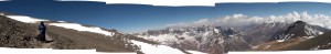 Panoramica de Carlitos Bello con Pedro Zigheti camino a la cumbre del Plata